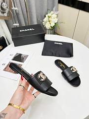 Chanel Black Slide Sandal  - 5