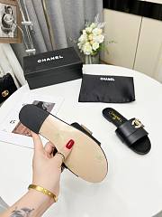 Chanel Black Slide Sandal  - 4