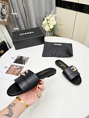 Chanel Black Slide Sandal  - 2