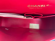 Chanel Flap Bag Chevron Lambskin Red Gold 25cm - 5