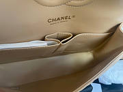 Chanel Flap Bag Chevron Lambskin Beige Gold 25cm - 5