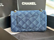Chanel Flap Bag Denim Gold 25cm - 3