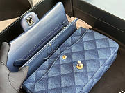 Chanel Flap Bag Denim Gold 25cm - 4