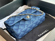 Chanel Flap Bag Denim Gold 25cm - 5