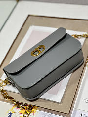 Dior 30 Montaigne Avanue Bag Grey 22.5 x 12.5 x 6.5 cm - 3