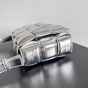 Bottega Veneta Padded Cassette Silver 26x18x8cm - 6