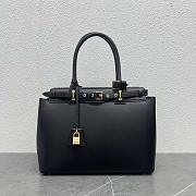 Celine Conti Bag Natural Calfskin Black 36.5x26x15cm - 1