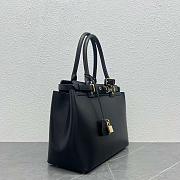 Celine Conti Bag Natural Calfskin Black 36.5x26x15cm - 3