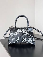 Balenciaga Hourglass Small Printed Leather Shoulder Bag 23x10x24cm - 6