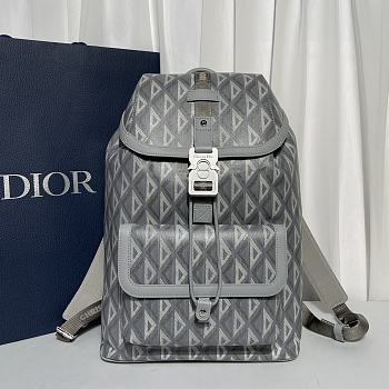 Dior Hit The Road Backpack Gray CD Diamond 38 x 45 x 19 cm
