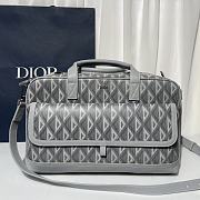 Dior Hit The Road Pet Carrier Bag Gray CD Diamond 40 x 25 x 20 cm - 1