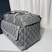 Dior Hit The Road Pet Carrier Bag Gray CD Diamond 40 x 25 x 20 cm - 4