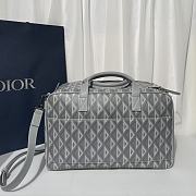 Dior Hit The Road Pet Carrier Bag Gray CD Diamond 40 x 25 x 20 cm - 5