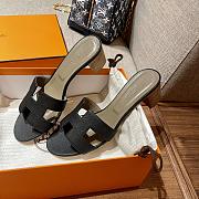 Hermes Black Sandals Heel - 3