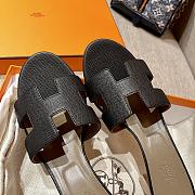 Hermes Black Sandals Heel - 5