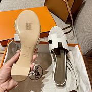 Hermes White Sandals Heel - 3