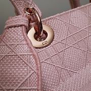 Dior Medium Lady D-lite Bag Rosewood 24 x 20 x 11 cm - 4