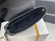 Chanel Mini Messenger Black Grained Calfskin Bag 19x15x7cm - 4