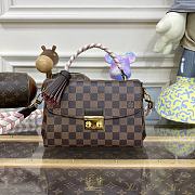 Louis Vuitton LV Braided Croisette Damier Ebene 25 x 17 x 9.5cm - 1