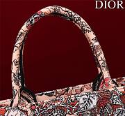 Dior Medium Book Tote Powder Pink Jardin Magique 36 x 27.5 x 16.5 cm - 3