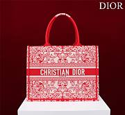 Dior Medium Book Tote White and Red Bandana 36 x 27.5 x 16.5 cm - 1