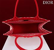 Dior Medium Book Tote White and Red Bandana 36 x 27.5 x 16.5 cm - 4