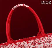 Dior Medium Book Tote White and Red Bandana 36 x 27.5 x 16.5 cm - 3