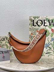 Loewe Luna Bag In Satin Calfskin And Jacquard Pecan 27x29.5x8cm - 1