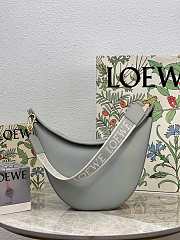 Loewe Luna Bag In Satin Calfskin And Jacquard Grey 27x29.5x8cm - 1