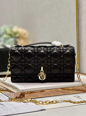  Dior Mini Miss Bag Cannage Lambskin Black 21 x 11.5 x 4.5 cm