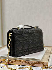  Dior Mini Miss Bag Cannage Lambskin Black 21 x 11.5 x 4.5 cm - 4