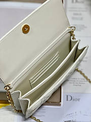 Dior Mini Miss Bag Cannage Lambskin White 21 x 11.5 x 4.5 cm - 6