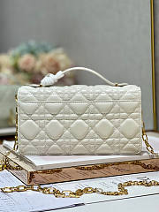 Dior Mini Miss Bag Cannage Lambskin White 21 x 11.5 x 4.5 cm - 3