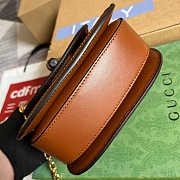 Gucci Bamboo 1947 Mini Top Handle Bag Brown 17x12.5x8cm - 4