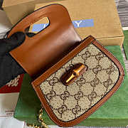 Gucci Bamboo 1947 Mini Top Handle Bag Brown 17x12.5x8cm - 2