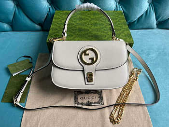 Gucci Blondie Top-handle Bag White 23 x 15 x 11cm