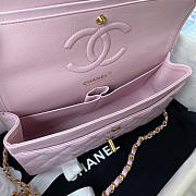 Chanel Medium Flap Bag Lambskin Gold Pink 25cm - 5