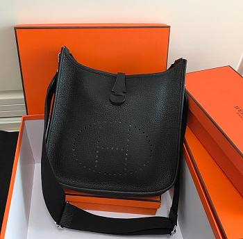 Hermes Evelyne Black 28x30x9cm