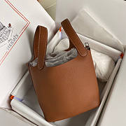 Hermes Picotin Brown 18x13x9cm - 3