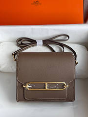Hermes Roulis Taupe Gold 18x6x15.5cm - 1