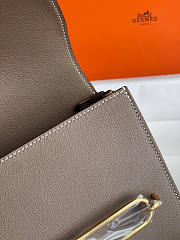 Hermes Roulis Taupe Gold 18x6x15.5cm - 3