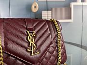 YSL Envelope Red Wine Gold 24x17x5cm - 3