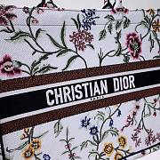 Dior Large Book Tote White Multicolor Petites Fleurs 42 x 35 x 18.5 cm - 4