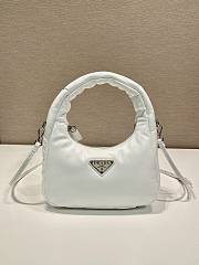 Prada Soft Padded Nappa Leather Mini White Bag 21x12.5x6.5cm - 1