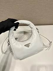 Prada Soft Padded Nappa Leather Mini White Bag 21x12.5x6.5cm - 6