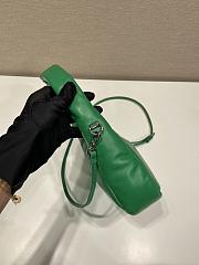 Prada Soft Padded Nappa Leather Mini Green Bag 21x12.5x6.5cm - 3