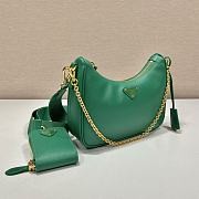 Prada Re-Edition 2005 Saffiano Leather Green Bag 22x18x6cm - 4