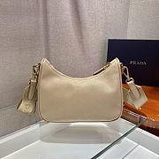 Prada Re-Edition 2005 Saffiano Leather Beige Bag 22x18x6cm - 2