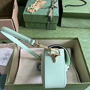 Gucci Horsebit 1955 Small Shoulder Bag Light Green 24x13x5cm - 5