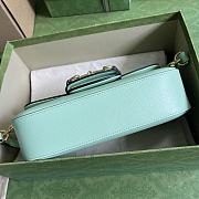 Gucci Horsebit 1955 Small Shoulder Bag Light Green 24x13x5cm - 4